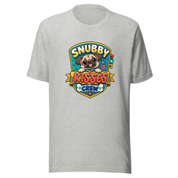Snubby Kisses Crew Graphic Tee mockup 7 Snubby Kisses Crew Graphic Tee mockup 7