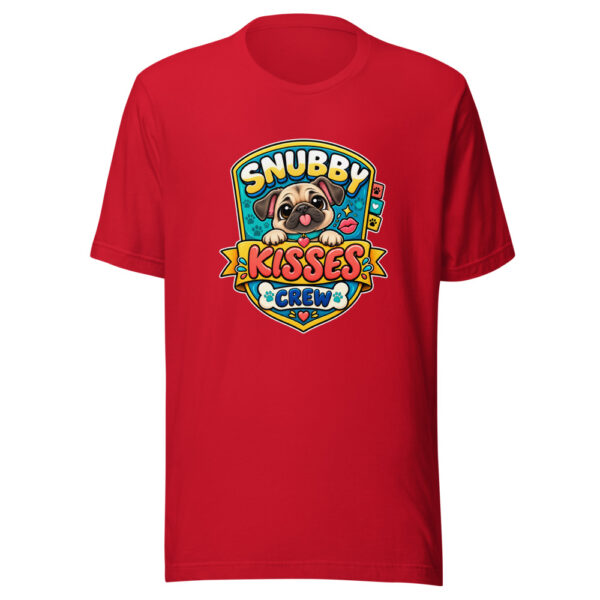 Snubby Kisses Crew Graphic Tee mockup 8 Snubby Kisses Crew Graphic Tee mockup 8