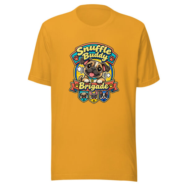 Snuffle Buddy Brigade Graphic Tee mockup 3 Snuffle Buddy Brigade Graphic Tee mockup 3