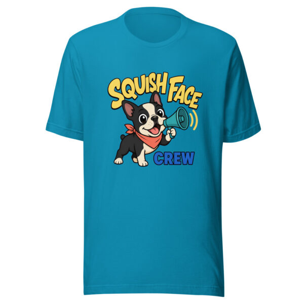 Squish Face Crew Graphic Tee mockup 1 Squish Face Crew Graphic Tee front view
