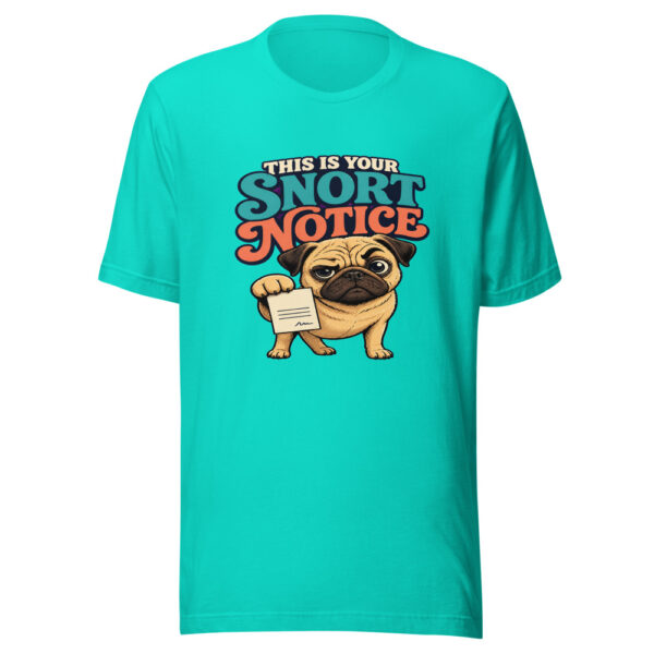 This Is Your Snort Notice Graphic Tee mockup 1 This Is Your Snort Notice Graphic Tee front view