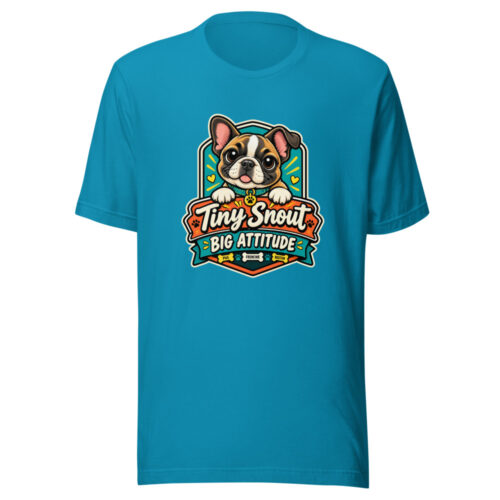 Tiny Snout Big Attitude Graphic Tee front view