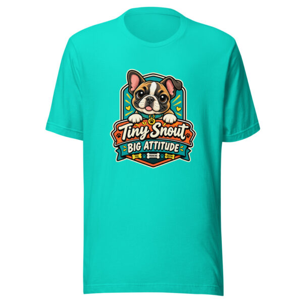 Tiny Snout Big Attitude Graphic Tee mockup 2 Tiny Snout Big Attitude Graphic Tee mockup 2