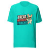 Treat Motivated Frenchie Tiny-boss-energy-2026 Graphic Tee mockup 1 Treat Motivated Frenchie Tiny-boss-energy-2026 Graphic Tee front view
