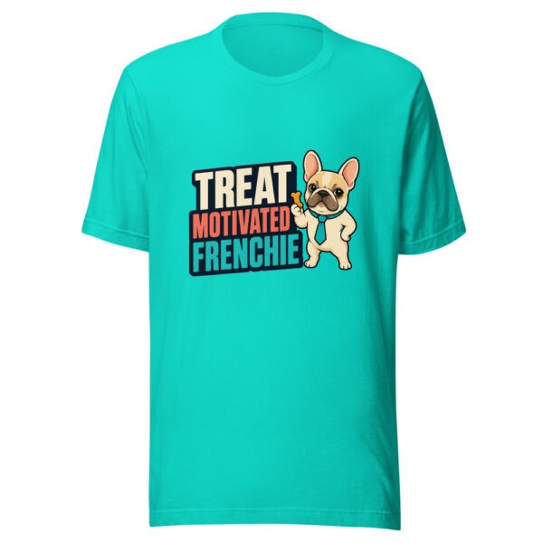 Treat Motivated Frenchie Tiny-boss-energy-2026 Graphic Tee mockup 1 Treat Motivated Frenchie Tiny-boss-energy-2026 Graphic Tee front view