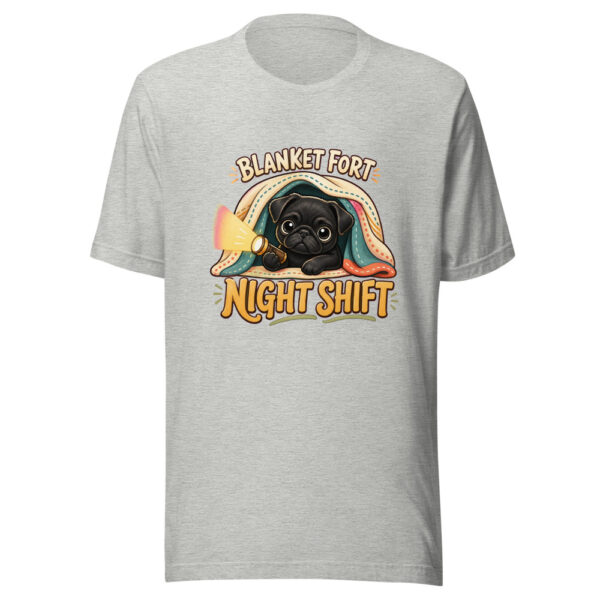 Blanket Fort Night Shift Cozy-dog-humor Graphic Tee mockup 7 Blanket Fort Night Shift Cozy-dog-humor Graphic Tee mockup 7