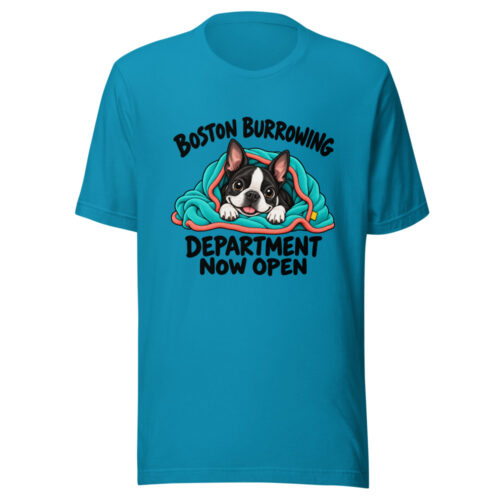 Boston Burrowing Department Now Open Graphic Tee mockup 1 Boston Burrowing Department Now Open Graphic Tee front view