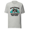 Boston Burrowing Department Now Open Graphic Tee mockup 7 Boston Burrowing Department Now Open Graphic Tee mockup 7