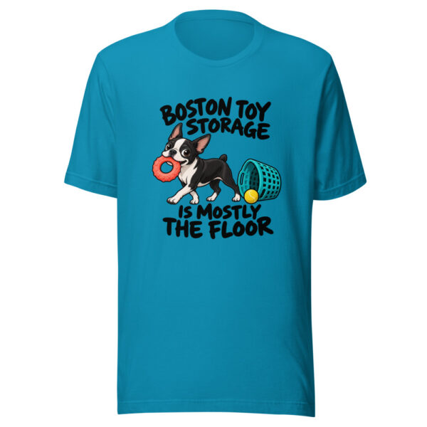 Boston Toy Storage Is Mostly The Floor Graphic Tee mockup 1 Boston Toy Storage Is Mostly The Floor Graphic Tee front view
