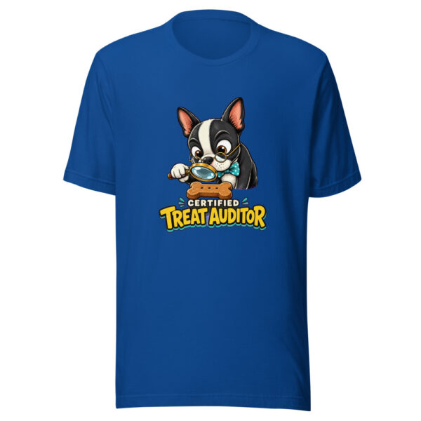 Certified Treat Auditor Dog-owner-humor Graphic Tee mockup 3