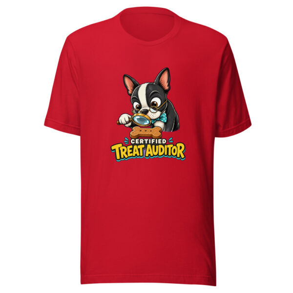 Certified Treat Auditor Dog-owner-humor Graphic Tee mockup 8