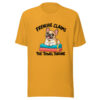 Frenchie Claims The Towel Throne Graphic Tee mockup 1 Frenchie Claims The Towel Throne Graphic Tee front view