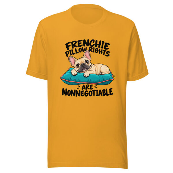Frenchie Pillow Rights Are Nonnegotiable Graphic Tee mockup 3 Frenchie Pillow Rights Are Nonnegotiable Graphic Tee mockup 3