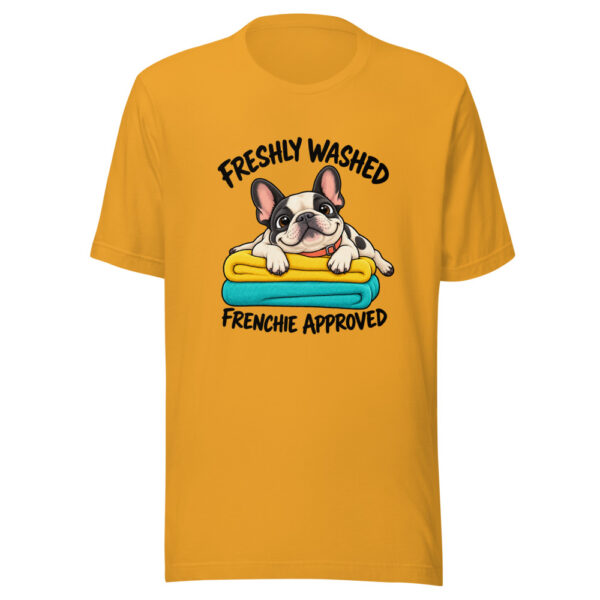 Freshly Washed Frenchie Approved Graphic Tee mockup 1 Freshly Washed Frenchie Approved Graphic Tee front view