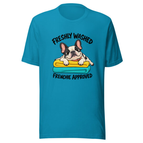 Freshly Washed Frenchie Approved Graphic Tee mockup 2 Freshly Washed Frenchie Approved Graphic Tee mockup 2