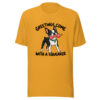 Greetings Come With A Squeaker Graphic Tee mockup 1 Greetings Come With A Squeaker Graphic Tee front view