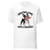 Greetings Come With A Squeaker Graphic Tee mockup 5 Greetings Come With A Squeaker Graphic Tee mockup 5