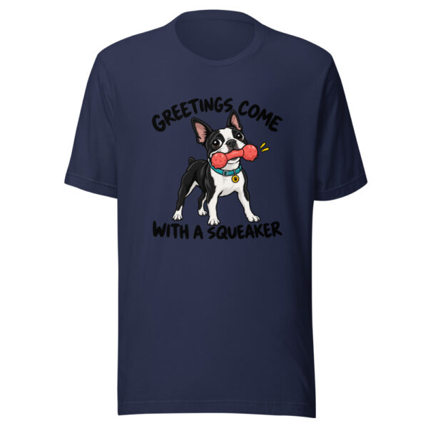 Greetings Come With A Squeaker Graphic Tee mockup 6 Greetings Come With A Squeaker Graphic Tee mockup 6
