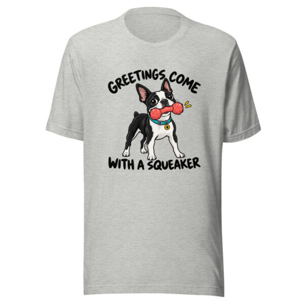 Greetings Come With A Squeaker Graphic Tee mockup 7 Greetings Come With A Squeaker Graphic Tee mockup 7