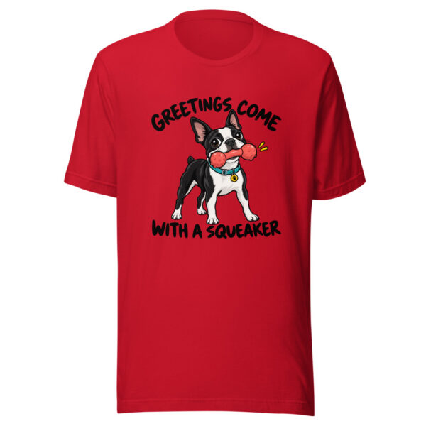Greetings Come With A Squeaker Graphic Tee mockup 8 Greetings Come With A Squeaker Graphic Tee mockup 8