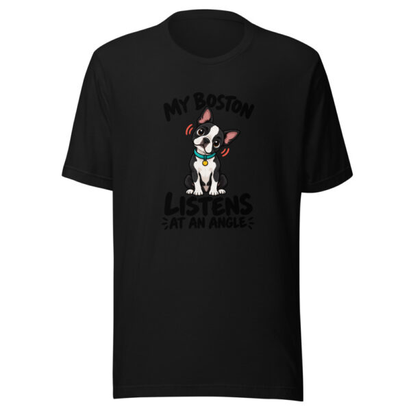 My Boston Listens At An Angle Graphic Tee mockup 4 My Boston Listens At An Angle Graphic Tee mockup 4