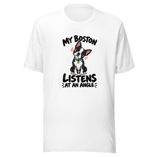 My Boston Listens At An Angle Graphic Tee mockup 5 My Boston Listens At An Angle Graphic Tee mockup 5