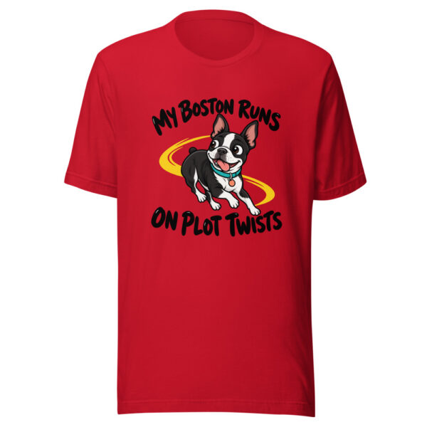 My Boston Runs On Plot Twists Graphic Tee mockup 8 My Boston Runs On Plot Twists Graphic Tee mockup 8