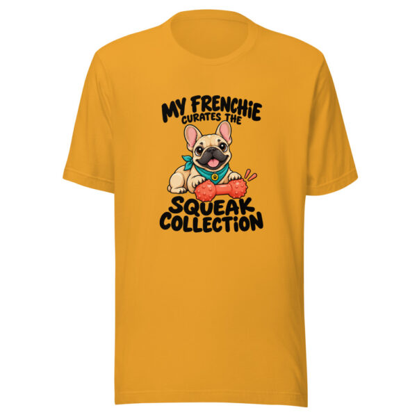 My Frenchie Curates The Squeak Collection Graphic Tee mockup 3 My Frenchie Curates The Squeak Collection Graphic Tee mockup 3
