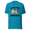 My Pug Tracks Kitchen Traffic Graphic Tee front view