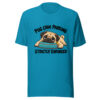 Pug Chin Parking Strictly Enforced Graphic Tee mockup 2 Pug Chin Parking Strictly Enforced Graphic Tee mockup 2