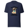 Pug Questions Require A Different Angle Graphic Tee mockup 6 Pug Questions Require A Different Angle Graphic Tee mockup 6