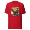 Remote Finder On Duty Dog-owner-humor Graphic Tee mockup 1 Remote Finder On Duty Dog-owner-humor Graphic Tee front view