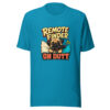 Remote Finder On Duty Dog-owner-humor Graphic Tee mockup 2 Remote Finder On Duty Dog-owner-humor Graphic Tee mockup 2