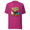 Remote Finder On Duty Dog-owner-humor Graphic Tee mockup 3 Remote Finder On Duty Dog-owner-humor Graphic Tee mockup 3