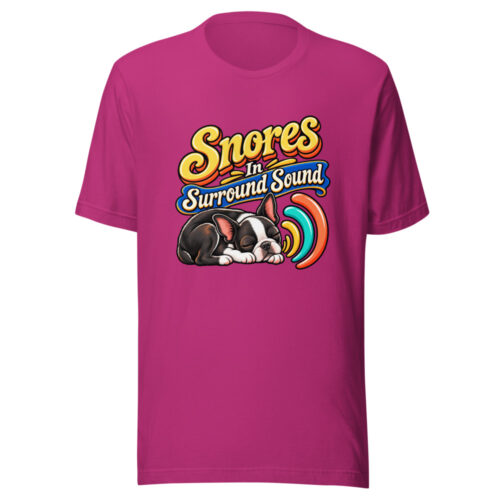 Snores In Surround Sound Surround-sound-snorts Graphic Tee front view