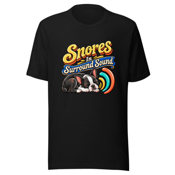 Snores In Surround Sound Surround-sound-snorts Graphic Tee mockup 4 Snores In Surround Sound Surround-sound-snorts Graphic Tee mockup 4