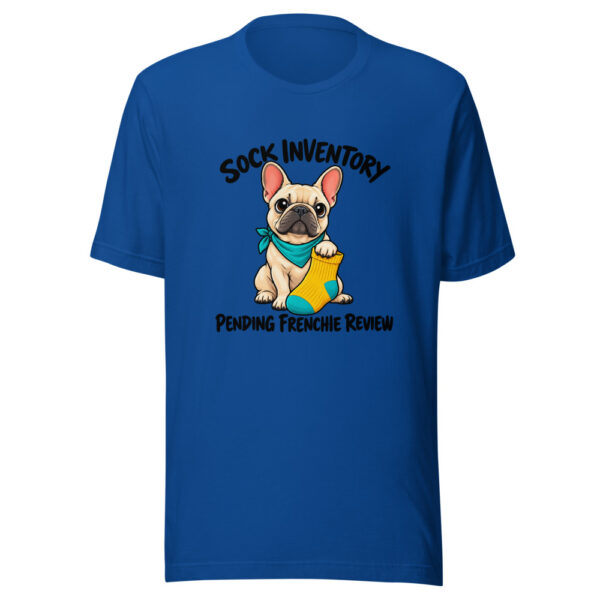 Sock Inventory Pending Frenchie Review Graphic Tee mockup 3 Sock Inventory Pending Frenchie Review Graphic Tee mockup 3