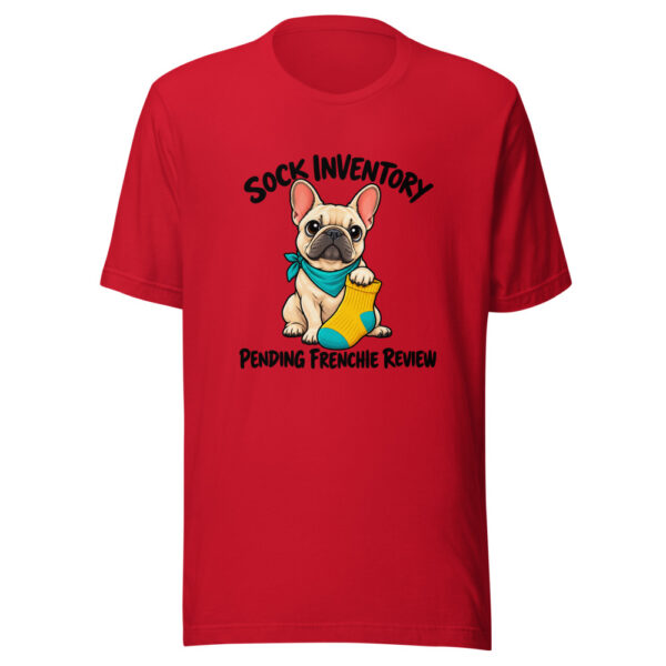 Sock Inventory Pending Frenchie Review Graphic Tee mockup 8 Sock Inventory Pending Frenchie Review Graphic Tee mockup 8