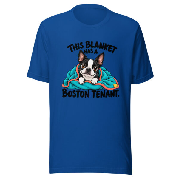 This Blanket Has A Boston Tenant Graphic Tee mockup 3 This Blanket Has A Boston Tenant Graphic Tee mockup 3