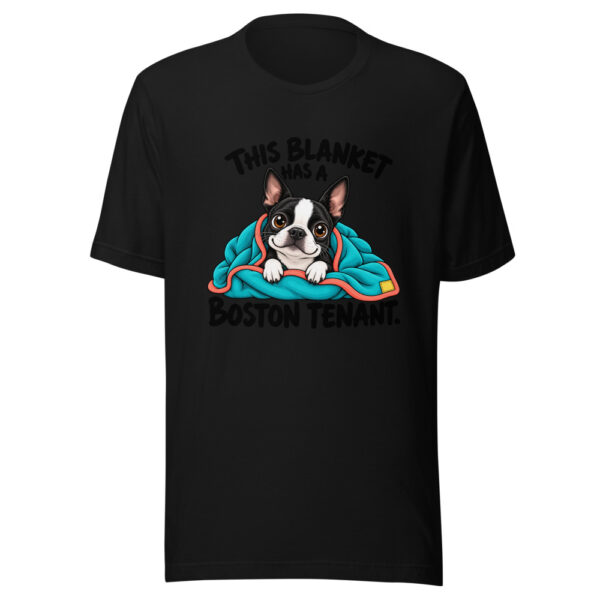 This Blanket Has A Boston Tenant Graphic Tee mockup 4 This Blanket Has A Boston Tenant Graphic Tee mockup 4