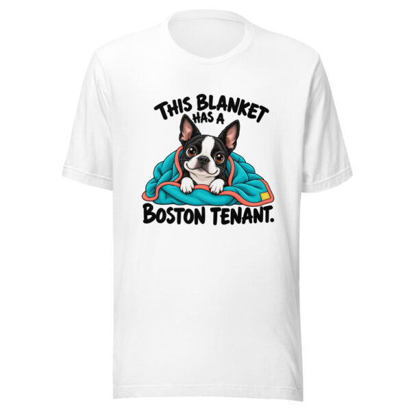 This Blanket Has A Boston Tenant Graphic Tee mockup 5 This Blanket Has A Boston Tenant Graphic Tee mockup 5
