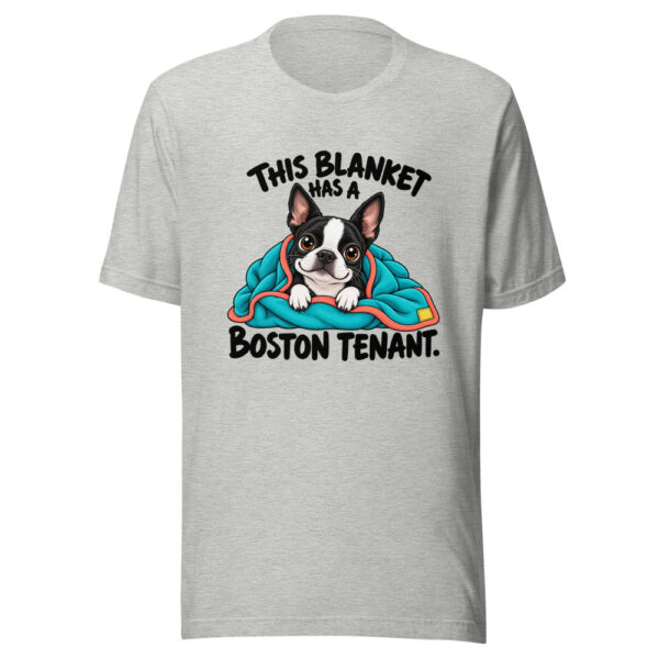 This Blanket Has A Boston Tenant Graphic Tee mockup 7 This Blanket Has A Boston Tenant Graphic Tee mockup 7