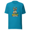 Walk Paused For Quality Control Frenchie-walk-inspection Graphic Tee mockup 1 Walk Paused For Quality Control Frenchie-walk-inspection Graphic Tee front view