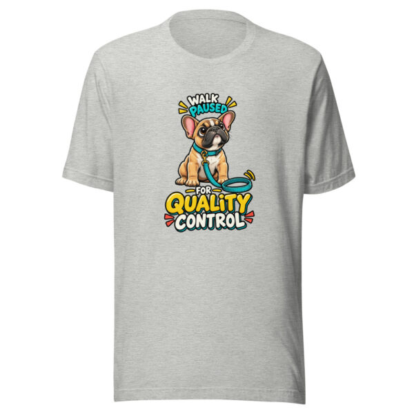 Walk Paused For Quality Control Frenchie-walk-inspection Graphic Tee mockup 7 Walk Paused For Quality Control Frenchie-walk-inspection Graphic Tee mockup 7