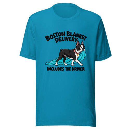 Boston Blanket Delivery Includes The Driver Graphic Tee mockup 1 Boston Blanket Delivery Includes The Driver Graphic Tee front view