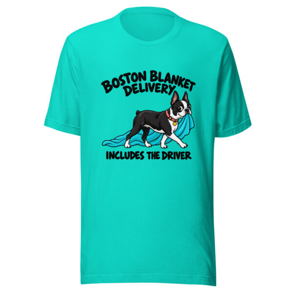 Boston Blanket Delivery Includes The Driver Graphic Tee mockup 2 Boston Blanket Delivery Includes The Driver Graphic Tee mockup 2