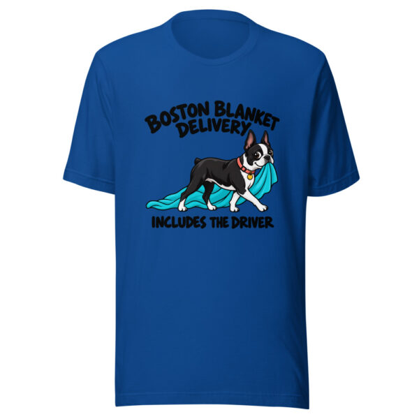 Boston Blanket Delivery Includes The Driver Graphic Tee mockup 3 Boston Blanket Delivery Includes The Driver Graphic Tee mockup 3