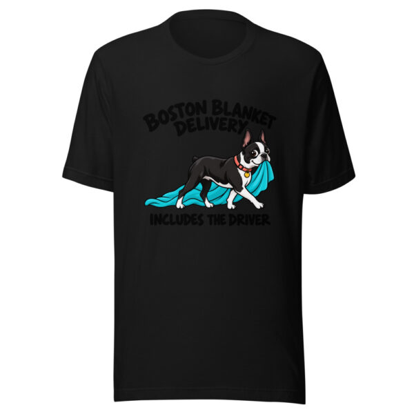 Boston Blanket Delivery Includes The Driver Graphic Tee mockup 4 Boston Blanket Delivery Includes The Driver Graphic Tee mockup 4