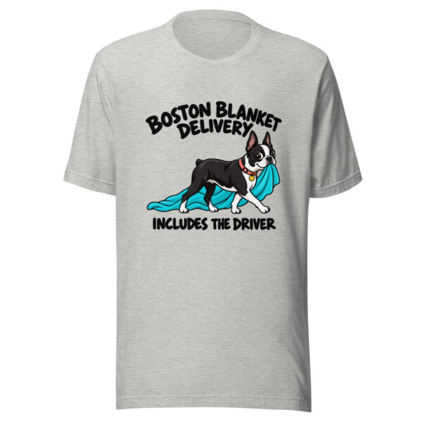 Boston Blanket Delivery Includes The Driver Graphic Tee mockup 7 Boston Blanket Delivery Includes The Driver Graphic Tee mockup 7