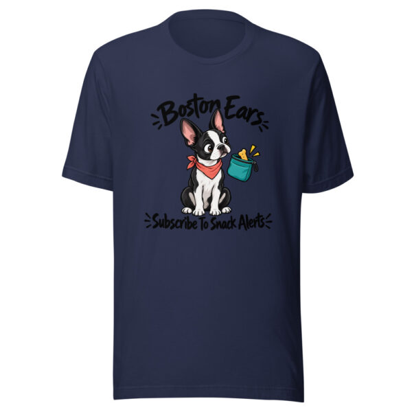 Boston Ears Subscribe To Snack Alerts Graphic Tee mockup 6 Boston Ears Subscribe To Snack Alerts Graphic Tee mockup 6